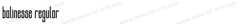 balinesse regular字体转换